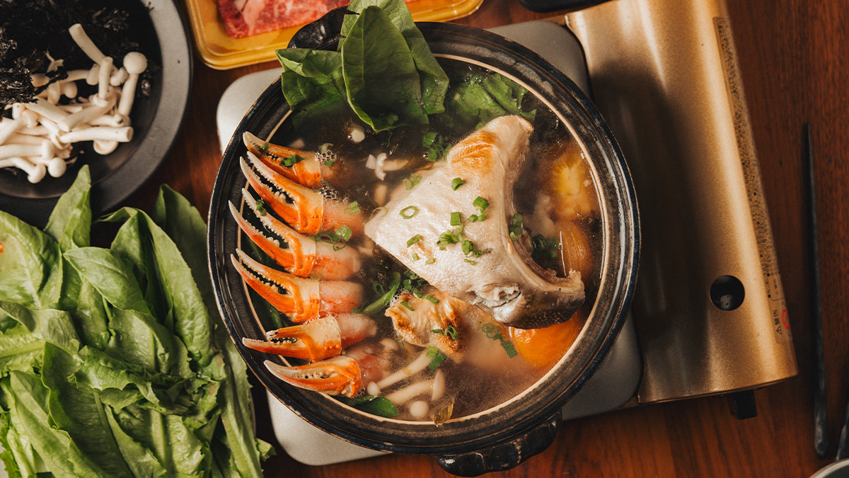 Fish Head Steamboat with Hamachi Collars